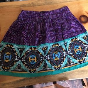 Purple Aztec Skirt